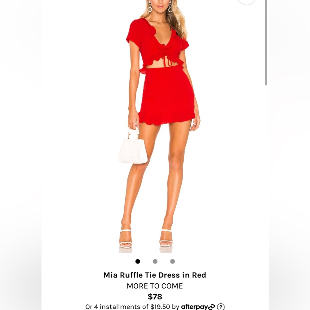 Revolve Mia Ruffle Tie Dress